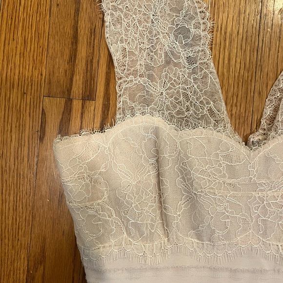 BCBGMaxAzria Vanilla Aglaia Lacy Ivory Cocktail Dress - Picture 9 of 11